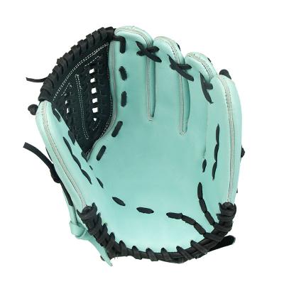 China Infield softball gloves Custom green softball gloves genuine leather softball glove Infield for sale