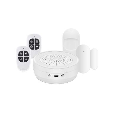 China 2021 Newest Tuya Smart Wifi RF433 Smart Indoor Passage Security Alarm Siren In Stock for sale