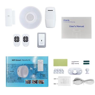 China Tuya Wifi Rf433 Smart Home Indoor Hub Siren Wireless Security Alarm System for sale