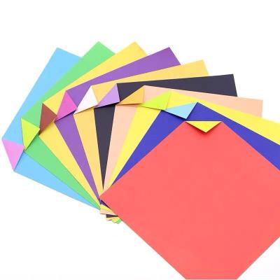 China Anticurl Handcraft Color Paper Origami Paper For Decoration Premium Origami Paper Double Sided Oragami Sheets In 20 Colors for sale