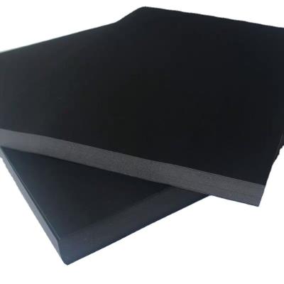 China 250gsm A4 Uncoated Chalkboard Cardboard Black Multi-Function Mixed Thick Pulp Thick Paperboard Cove Hard Paper for sale