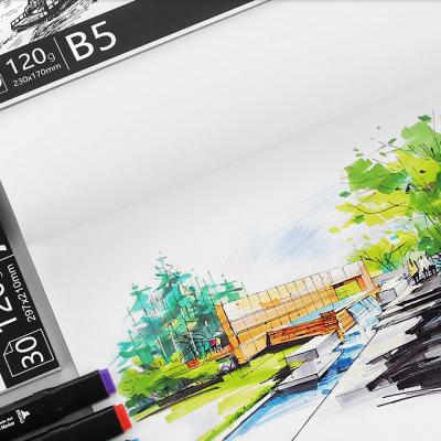 China 120g B5 Sketchbook Marker Paper Painting Paper Professional Drawing Protection for Student Artists Art Supplies for sale