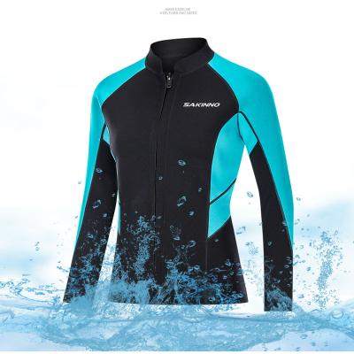 China Ostar Windproof Mens Womens Wetsuit Leading 2mm Neoprene Long Sleeve Jacket Diving Suit For Swimming Surfing Snorkeling Scuba Wetsuit for sale