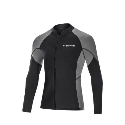 China Ostar Windproof Wetsuit Women's Wetsuit Windproof Jacket Tops Snorkeling Snorkeling Front Zip Keep Warm Wetsuit Swimming Surfing Men for sale