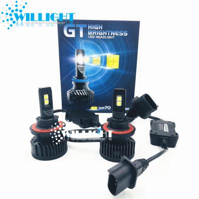 China Super Powerful 45W 9000Lm GT H13 9008 Led Xhp50 Led Headlight Wholesale Aluminum Heatsink For Led Headlights OEM GT-H13-CREE-9000LM for sale