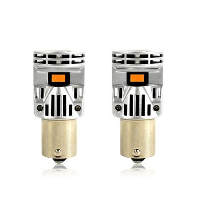 China Car Led Turn Signal Lights Super Brightness DC12-24V 1156 1157 New Led Turn Signal Lights 30W Amber 2800lm for sale