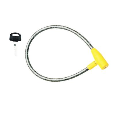 China High Sacurity Anti-theft PVC Motorcycle Cable Lock Portable Key Bicycle Wheel Lock for sale