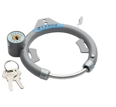 China Creative Design Anti-iron Aluminum Alloy Steel Pipe Lock Safety Catch Sight Lock Bicycle Steel Lock for sale