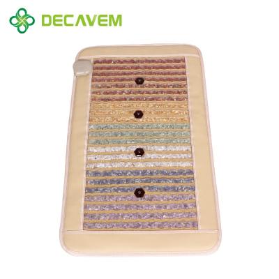 China distant infared & Negative Ions Heating Therapy Energy Mat Mat Mini Gemstone Hot Stone Rainbow Class CE Certified for sale