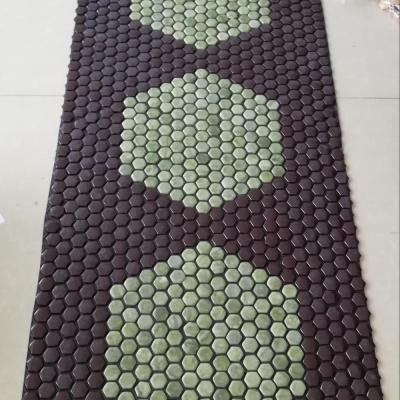 China distant infared & negative ions heating therapy 2021 new design Korea jade mat jade tourmaline far infrared heating mat for sale