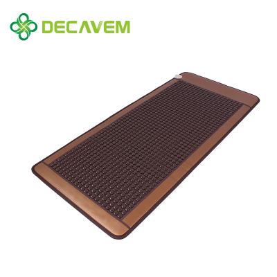 China Thermal Tourmaline Mat Far Infrared Germanium Massage Stone Mattress Therapy Blanket 82*68*15cm for sale