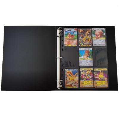 China Black Matte Magic Sleeve Pockets PP Card Binder PP Card Album Yugioh Trading School/Home Office Hot Sale 20/9 Sets for sale