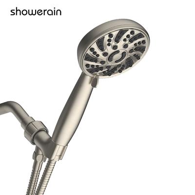 China Without Slide Bar Chrome Finish Brushed Nickel Handheld Showerheads Shower Head Kit for sale