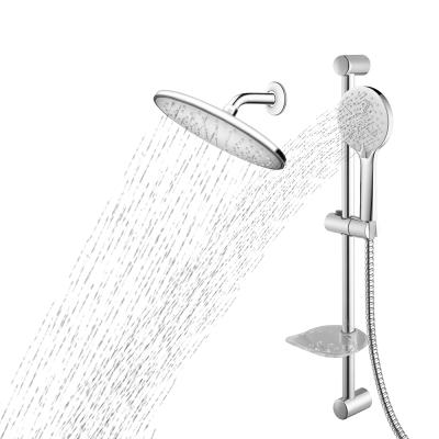 China Without Switch Bathroom Rain Shower Kit Sliding Bar Hand Shower Bathroom Accessories for sale