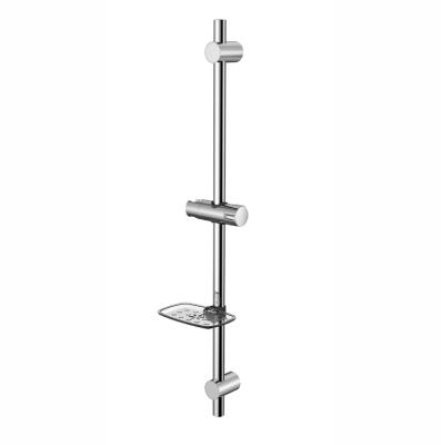 China No Turnout Slider Bar Shower With Adjustable Height Chrome Design And Soap Holder Stainless Steel 3D Graphic Design High Quality Pattern for sale