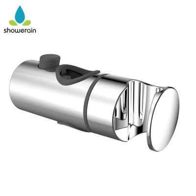 China Without Diverter Bathroom Accessories Chrome Plated Wall Mount Bracket Adjustable ABS Plastic Shower Head Holder for sale