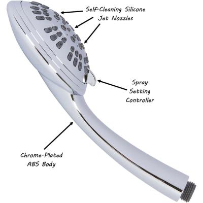 China Hot Selling Detachable Shower Head 6 Jet Set Luxury Spa Detachable Handheld Shower Head Without Shower Head for sale