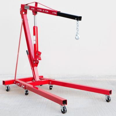 China Other Cylinder 2T Crane With Engine 1/2 Ton Hydraulic Folding Engine Crane Support Crane for sale