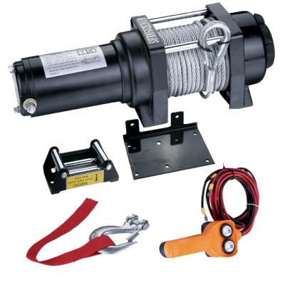 China ATV / UTV Off Road Winch Mini Power 12v Electric Winch With 3500 Lbs Motor for sale