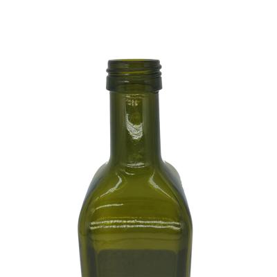 China Goods and Olive Color Brown Glass Lid High Quality Olive Oil Oil Bottles for sale