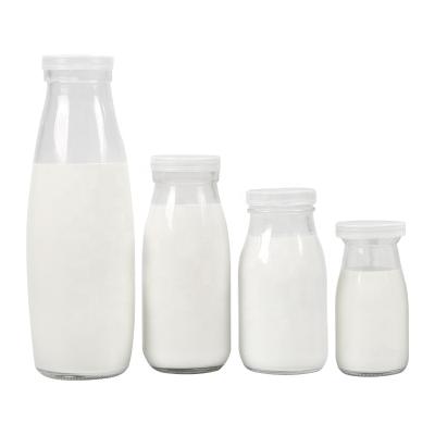 China Glass Beverage Bottle 100ml 200ml 250ml 500ml 1000ml Beverage Bottles Wholesale Empty Milk Juice Bottles for sale