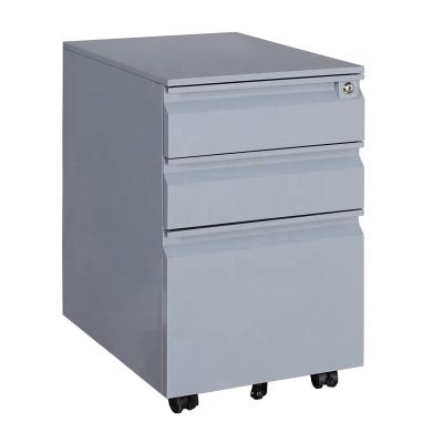 China Fireproof Commercial Filing Cabinet Furniture 3 Drawers Steel Space Saving Office Filing Cabinet with Key and Lock for sale