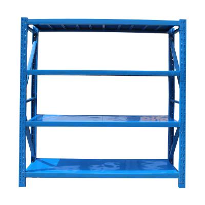 China Corrosion Protection Fashion 4 Tier Heavy Duty Boltless Shelf Workshop Shelves Storage Racking Warehouse Shelf for sale