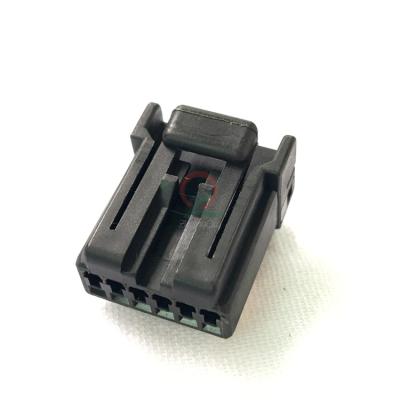 China 776204-2 6 Pin Black Female Electrical Auto Automotive Connector For Amp OEM 175507-2 for sale