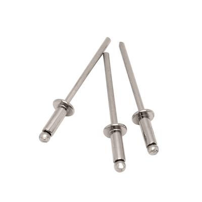 China Pan 304 Stainless Steel Cotter Pin Flat Round Head Blind Rivet GB12618 for sale