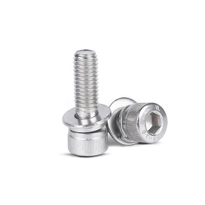 China Stainless Steel Manufacturer M5M6 Three Combination Screw DIN912 304 Stainless Steel Flat Spring Washers China for sale