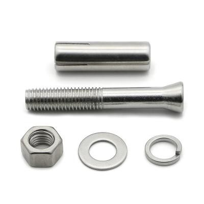 China Pan 304 Stainless Steel Expansion Screw Lengthening And Explosion Bolt Combination Screw for sale