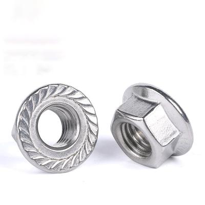 China New High Quality Retail Industry Design Nut Parts Set Hex Nut Stainless Steel Flange Nuts 304 for sale