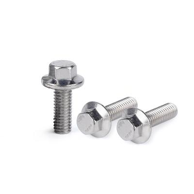 China HEX M5 M6 M8 Factory Price Stainless Steel Toothed Hex Flange Head Bolt GB5789 for sale