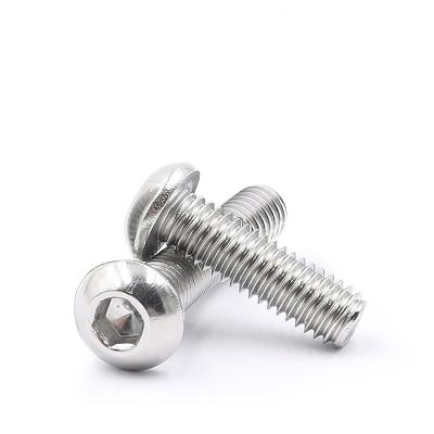 China Wholesale Half Round Head Socket Cap Screws 304 Stainless Steel Half Round Head Socket Cap Screws for sale