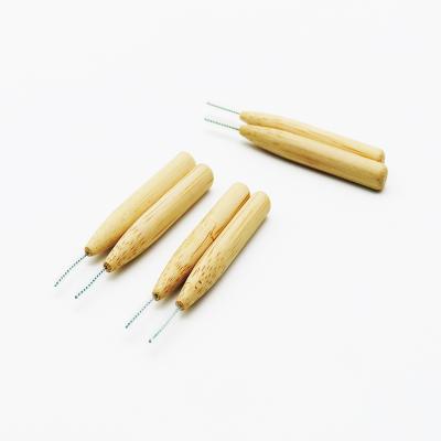 China Eco - Friendly Reusable Durable Interdental Brush Tepe I Fish Bamboo Interdental Brush for sale