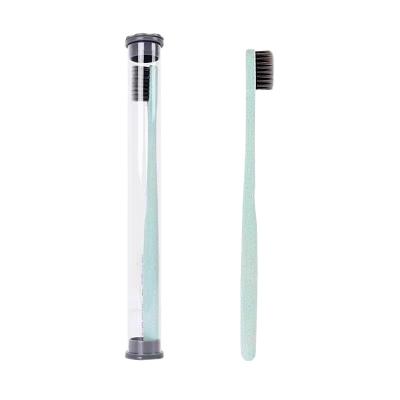 China Eco Friendly Hot Selling Wheat Straw Toothbrush Home Portable Manual Toothbrush Extra Soft Toothbrush for sale