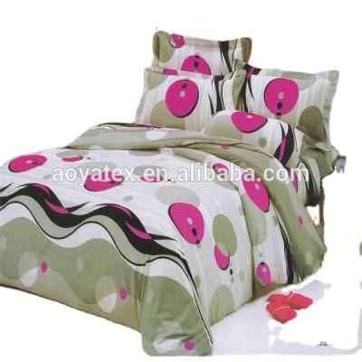 China Viable Size 75gsm Polyester Microfiber Red Balloon Style Large Adult Sheet Sets for sale