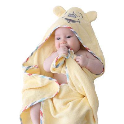 China Anti-Static Custom Logo Printed Baby Hooded Towels Towel Bamboo Hooded Baby Blanket For Baby for sale