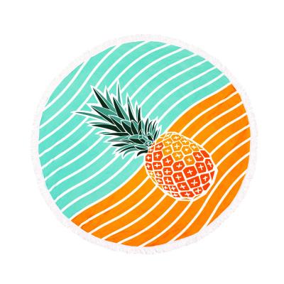 China Disposable Round Beach Towel Custom Printed Sand Microfiber Plane Free High Quality Summer Customize Woven Square Plain Reavtive Printed for sale