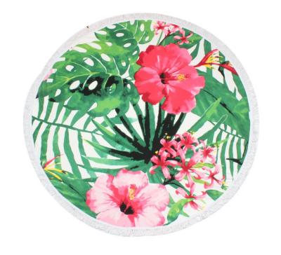 China Compressed Wholesale Cheap Round Beach Towel Mandala Beach Towel for sale