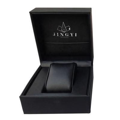 China For Luxury Watch Packing Display Storage Box Classic Black Luxury Watch Case for sale