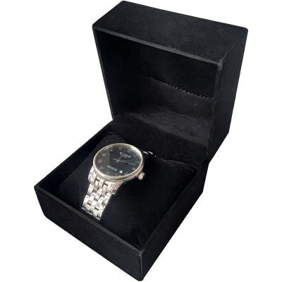 China For Luxury Luxurious Watch Packaging Velvet Watch Box Packaging Watches For Men Black for sale