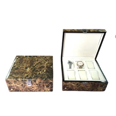 China Luxury Solid Wood Wholesale Wooden Watch Box +Flannel Watch Box Packaging Custom With Logo Cases Display Multi-Position Watch Case for sale