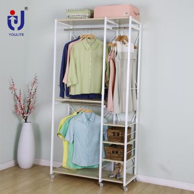 China Sustainable 2x4 Layer 2 Tier Fabric Pieces Stainless Steel Storage Shoe Rack for sale