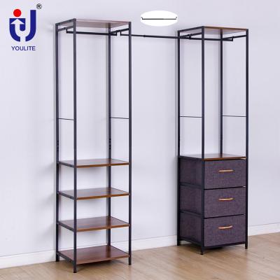 China Stocked Wardrobe Closet Organizer Wardrobe Laminate Custom Color Combinations for sale