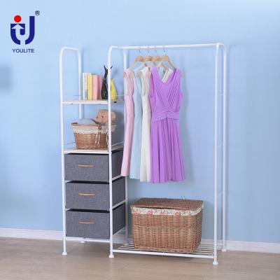 China Minimalist Easy Home Compact Clothes Drying Portable Metal Rack Cabinets for sale