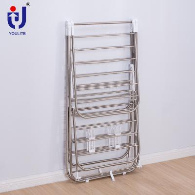 China Wholesale Multifunctional Multifunctional Wing Folding Clothes Drying Rack Line for sale