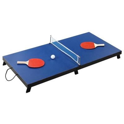 China MDF Drop Shot 42 Folding Portable Ping Pong Set Includes Accessories for sale