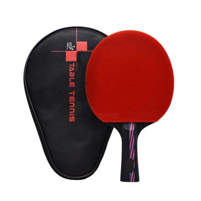 China Wooden ITTF Approved Table Tennis Paddle, Professional Table Tennis Racket with Case, 9 Ply Wood and 8 Ply Carbon Blade for sale