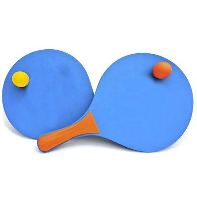 China Classic Beach Tennis Wooden Paddle Game Set (2 Balls, 2 Thick Water Resistant Wooden Rackets, 1 Reusable Mesh Bag) CT001 for sale